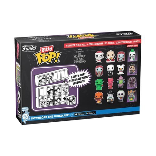 ToyShnip Funko The Nightmare Before Christmas Bitty Pop! Mini-Figure 4-Pack -