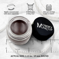 Chocolate Kiss Stay Put Waterproof Gel Eyeliner w/ Micropigments Mommy Makeup