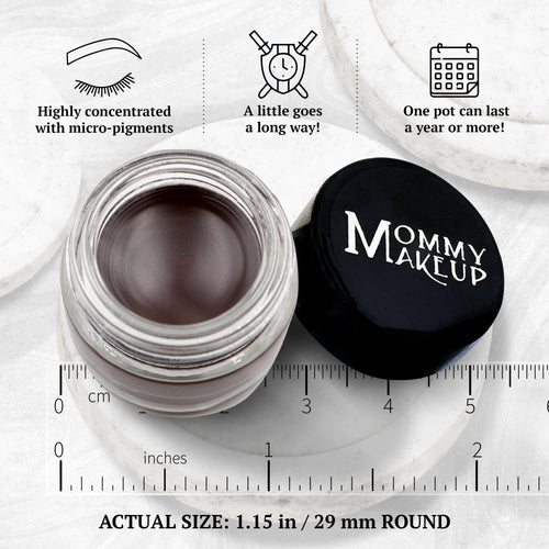 Chocolate Kiss Stay Put Waterproof Gel Eyeliner w/ Micropigments Mommy Makeup