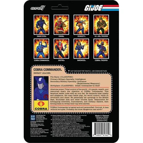 ToyShnip Super7 G.I. Joe 3 3/4-Inch ReAction Figure - Select Figure(s)