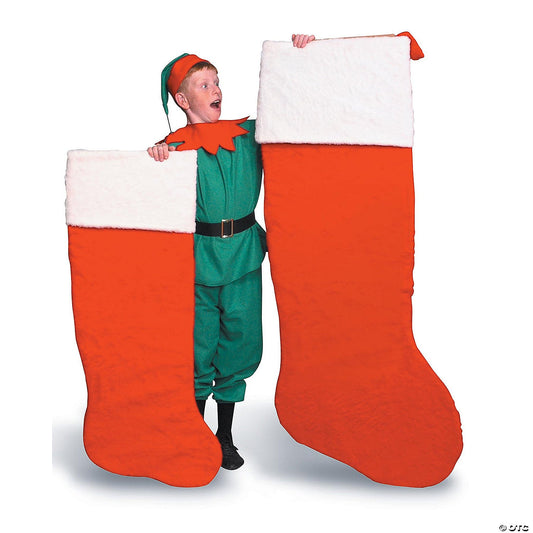 60" Giant Plush Santa Stocking