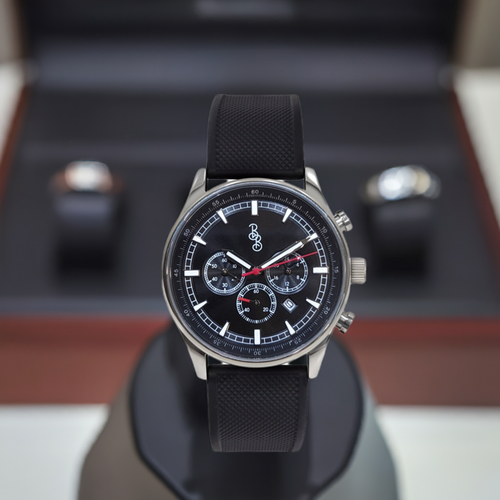 Black Sport Chronograph The Beyond Boring Watch Company