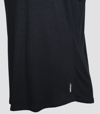 Bamboo Swift Curve-Hem Tee - Black Bamtech