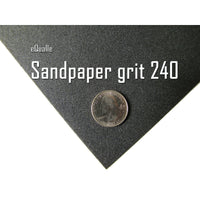 240 Grit Sandpaper Sheets – 25 Pack, 9x11 in, Wet or Dry Use eQualle Sandpaper