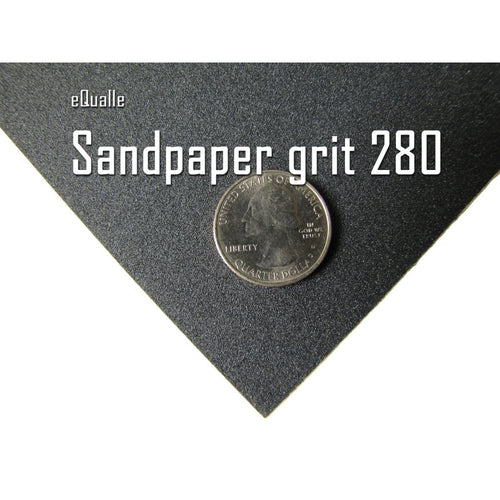 280 Grit Sandpaper Sheets – 100 Pack, 9x11 in, Wet or Dry Use eQualle Sandpaper