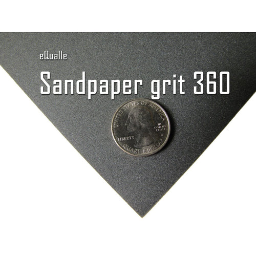 360 Grit Sandpaper Sheets – 10 Pack, 9x11 in, Wet or Dry Use eQualle Sandpaper