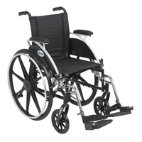Viper Wheelchair with Flip Back Removable Arms, Desk Arms, Swing away Footrests, 14" Seat RIO Medical Supplies