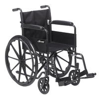 Silver Sport 1 Wheelchair with Full Arms and Swing away Removable Footrest RIO Medical Supplies