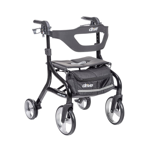 Nitro Sprint Rollator Rolling Walker, Black RIO Medical Supplies