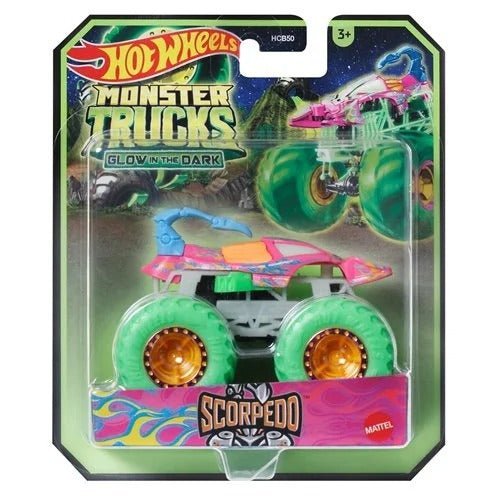 ToyShnip Hot Wheels Monster Trucks Glow-in-the-Dark 1:64 Scale Vehicle 2024 -