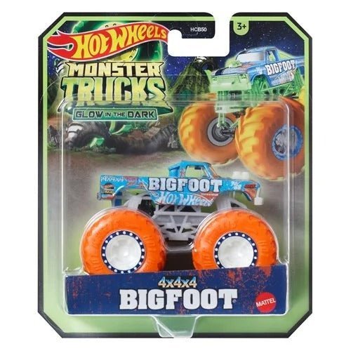 ToyShnip Hot Wheels Monster Trucks Glow-in-the-Dark 1:64 Scale Vehicle 2024 -