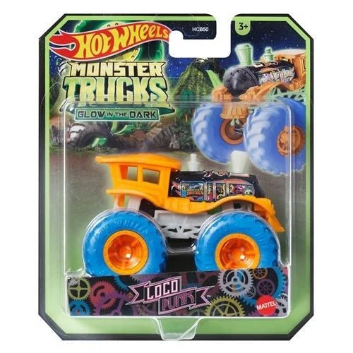 ToyShnip Hot Wheels Monster Trucks Glow-in-the-Dark 1:64 Scale Vehicle 2024 -
