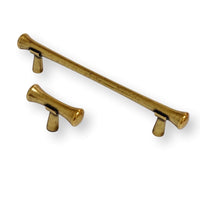 Hourglass "Tuscany" Drawer Pulls and Knobs in Antique Brass Euro • Knobs