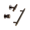 Antique Bronze "Manor" Knurled Cabinet Knobs and Drawer Pulls