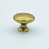 Antique Brass "Capri" Round Knob Euro • Knobs