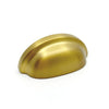 Dark Brushed Gold "Baron" Cup Pull and Knobs Euro • Knobs