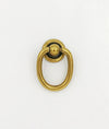 Brass Ring Pulls "Oval" Bail Drawer Pulls Euro • Knobs