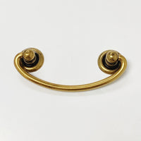 Brass Ring Pulls "Oval" Bail Drawer Pulls Euro • Knobs