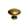 Backplate Antique Brass "Portofino" Drawer Pull and Knob Euro • Knobs