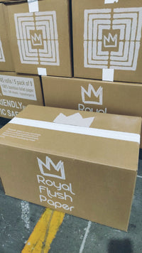 Royal Flush Paper Premium Bamboo Toilet Paper - 45 roll box (5 packs of 9)
