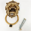 Brass Lionhead Door Knocker - Holiday Gift Euro • Knobs