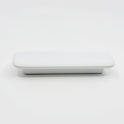 Glossy White "Tabula" Cabinet Knob and Drawer Pull Euro • Knobs