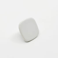 Glossy White "Tabula" Cabinet Knob and Drawer Pull Euro • Knobs