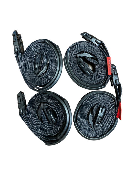 10 Ft Black ACW Buckle Spa Hot Tub Cover Adjustable Wind Straps | 2 COMPLETE KITS RatchetStrap.Com