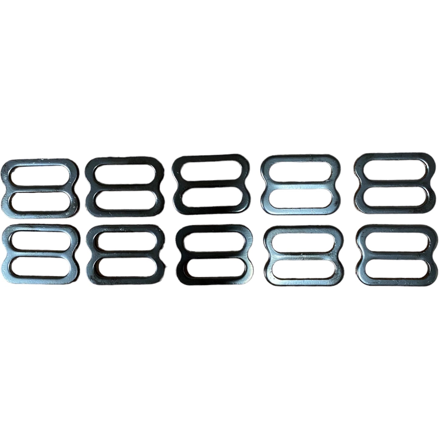 1" Dull Black Resin Stamped Steel Slide 20 PACK | SLIDE1BLK3100
