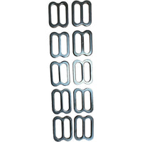 1" Dull Black Resin Stamped Steel Slide 20 PACK | SLIDE1BLK3100 RatchetStrap.Com