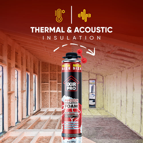 Spray Foam Insulation Can (30 oz. / 850 g) ixirpro