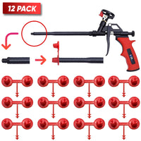 Red Nozzle Set (1-2)(Vertical - Horizontal) for Spray Foam Gun ixirpro