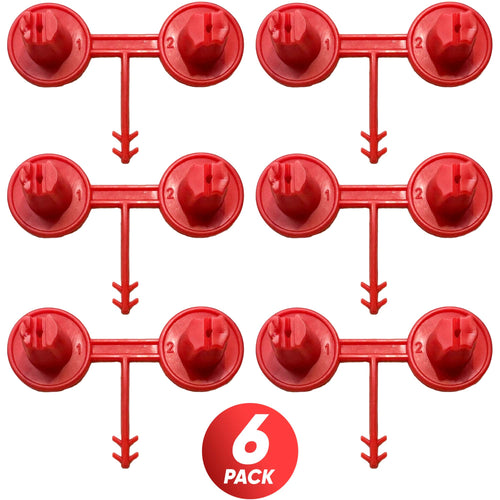 Red Nozzle Set (1-2)(Vertical - Horizontal) for Spray Foam Gun ixirpro