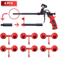 Red Nozzle Set (1-2)(Vertical - Horizontal) for Spray Foam Gun ixirpro