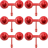 Red Nozzle Set (1-2)(Vertical - Horizontal) for Spray Foam Gun ixirpro
