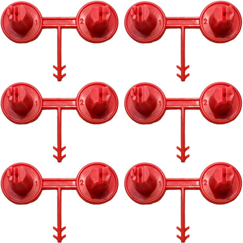 Red Nozzle Set (1-2)(Vertical - Horizontal) for Spray Foam Gun ixirpro