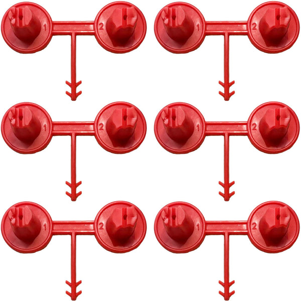 Red Nozzle Set (1-2)(Vertical - Horizontal) for Spray Foam Gun ixirpro