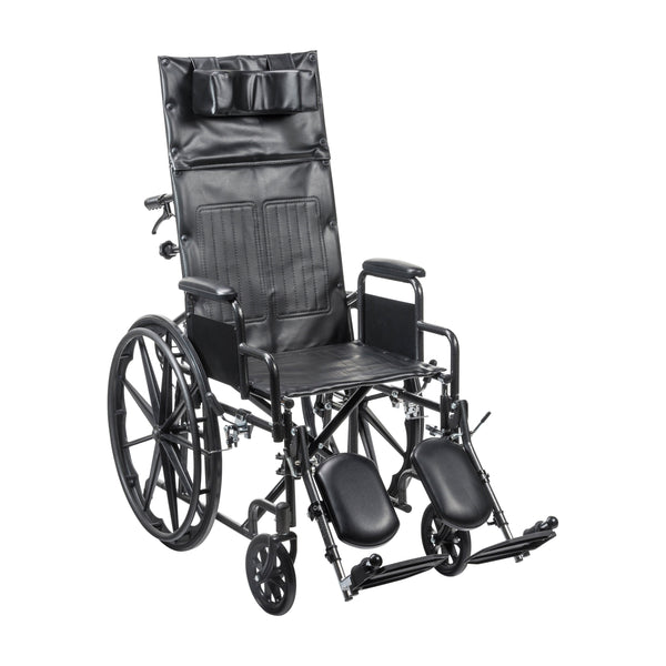 Silver Sport Full-Reclining Wheelchair, Desk Arms, 16" Seat RIO Medical Supplies