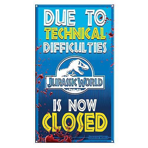 ToyShnip ToyShnip Jurassic World Ride Closed Medium Metal Sign