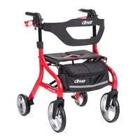 Nitro Sprint Rollator Rolling Walker, Red RIO Medical Supplies