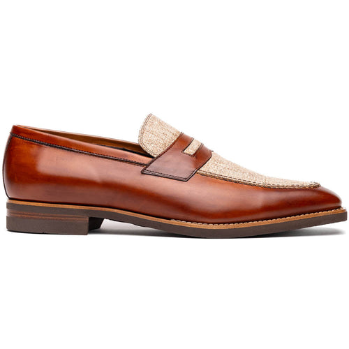 Zelli Italia 15-733-CGN Lago Italian Calfskin Slip On Loafer Cognac