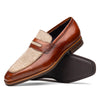 Zelli Italia 15-733-CGN Lago Italian Calfskin Slip On Loafer Cognac