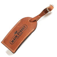 Full Grain Leather Luggage Tag Main Street Forge