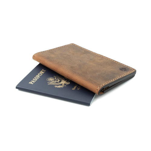 Leather Passport Holder / Field Notes Cover Main Street Forge