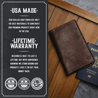 Leather Passport Holder / Field Notes Cover Main Street Forge