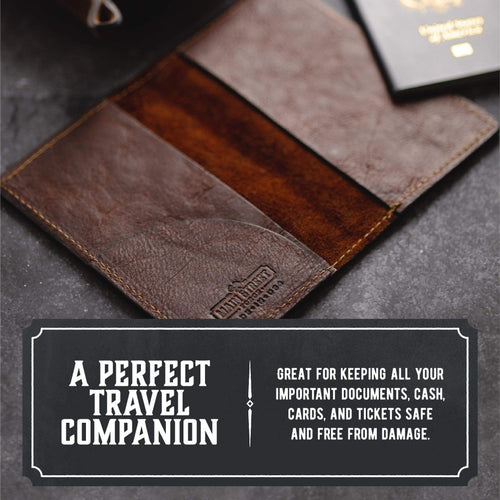 Leather Passport Holder / Field Notes Cover Main Street Forge