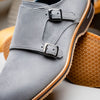 Zelli Italia Zelli Italia 56-105-GRY LEGERRA Sueded Goatskin Monkstrap Grey
