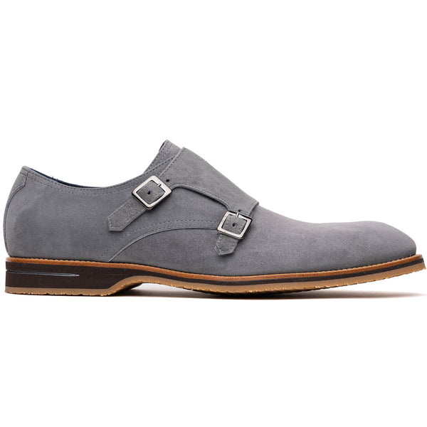 Zelli Italia Zelli Italia 56-105-GRY LEGERRA Sueded Goatskin Monkstrap Grey