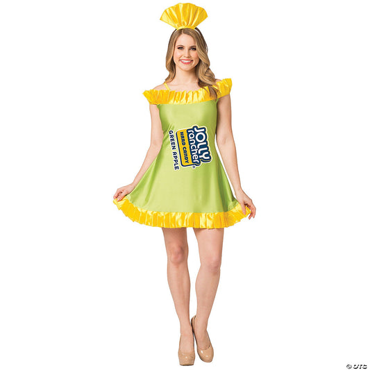 Women's Green Apple Jolly Rancher Costume Md/Lg 8-12