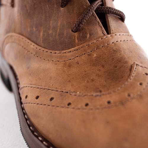 Light Brown Victorian Ankle Boots Atitlan Leather
